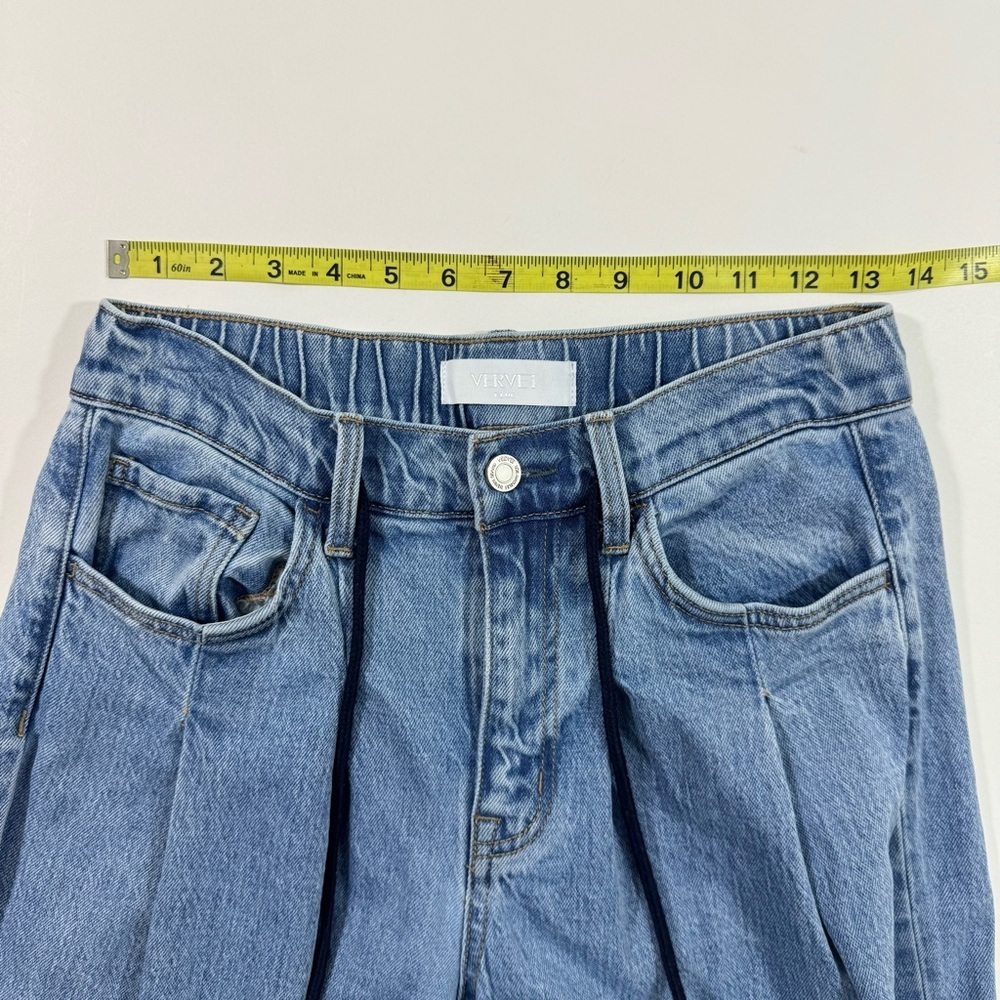 Vervet Olivia Baggy Wide Leg Pleated Jeans - Picture 10 of 12